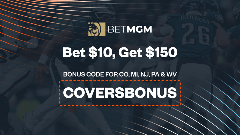If you're in CO, MI, NJ, PA or WV, Use BetMGM bonus code "COVERSBONUS" to bet $10 and get $150 bonus bets back if it wins. - IMAGN IMAGES