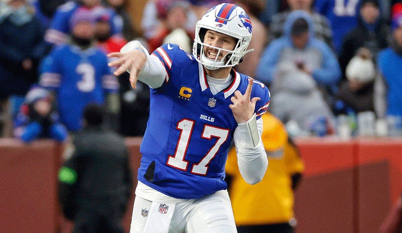 Buffalo Bills quarterback Josh Allen in NFL action.