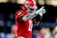 Georgia Bulldogs wide receiver Arian Smith (11) reacts after a play against Notre Dame Fighting Irish during the first quarter at Caesars Superdome. Mandatory Credit: Stephen Lew-Imagn Images