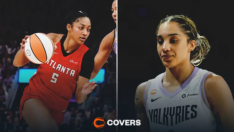 Valkyries vs. Dream prediction. Atlanta's Angel Reese and Golden State's Gabby Williams.