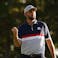 Team USA golfer Scottie Scheffler celebrates.
