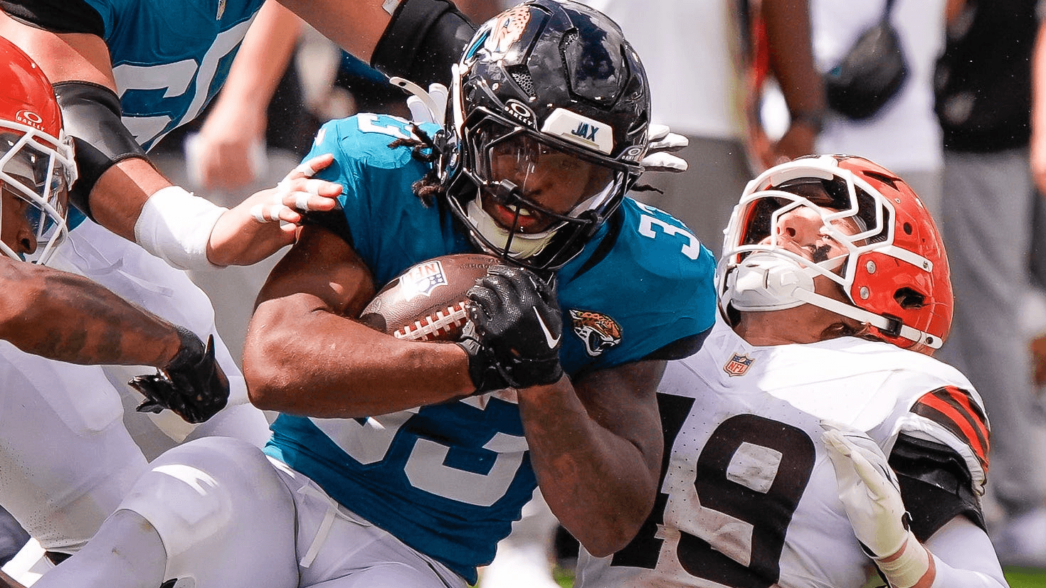Jacksonville Jaguars running back Bhayshul Tuten NFL
