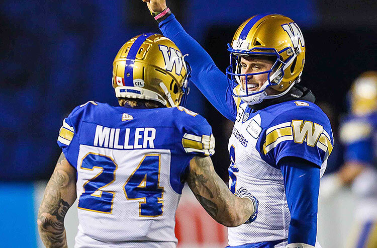 Zach Collaros Winnipeg Blue Bombers CFL 2021 Grey Cup Odds: Booming Bombers Top Board