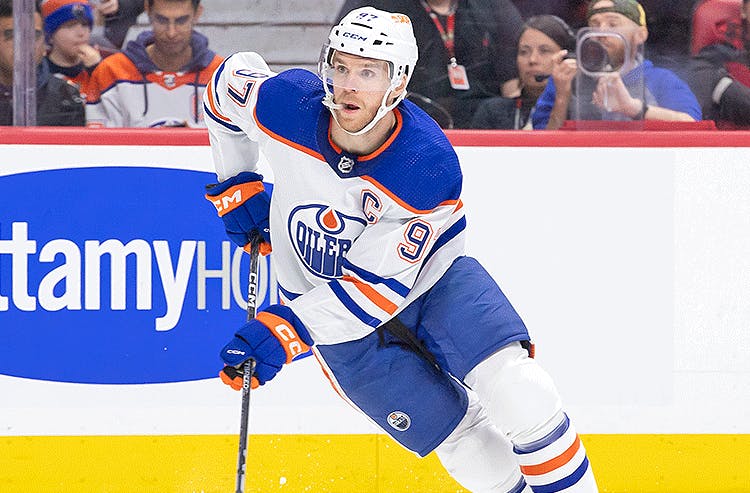 Edmonton Oilers star Connor McDavid in NHL action.