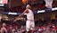 Texas Tech's JT Toppin rises for a dunk in a non-conference Division I basketball game.