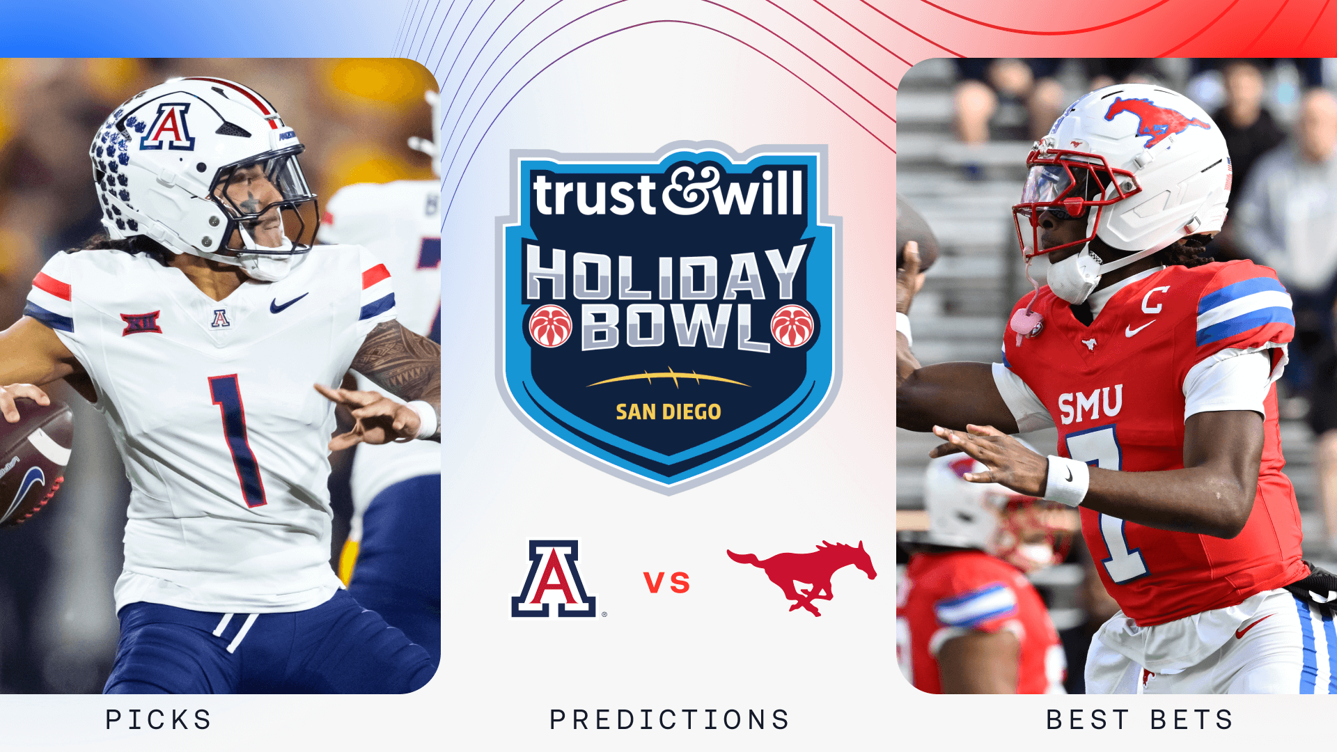 How To Bet - Arizona vs SMU Prediction, Picks & Odds for Tonight — Holiday Bowl