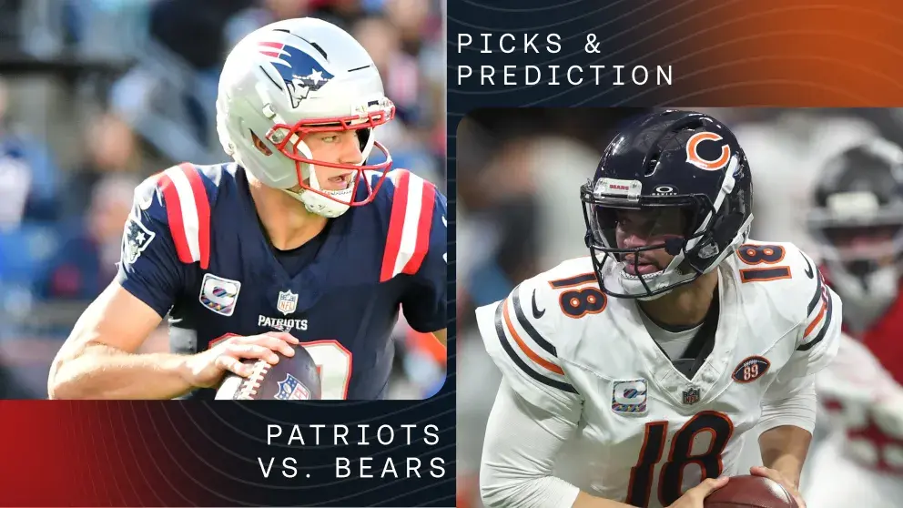 Patriots vs Bears prediction. Drake Maye and Caleb Williams headline tonight's action at Soldier Field. 