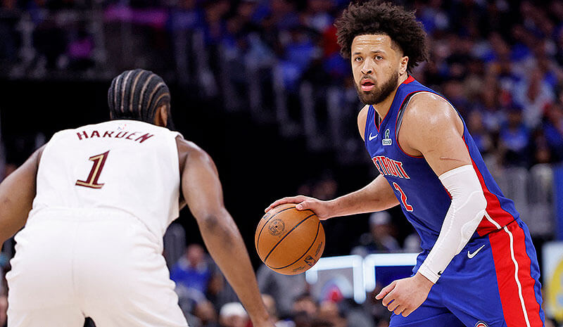 Cade Cunningham James Harden Detroit Pistons Cleveland Cavaliers NBA