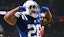 Colts running back Jonathan Taylor (28) celebrates after scoring a touchdown.