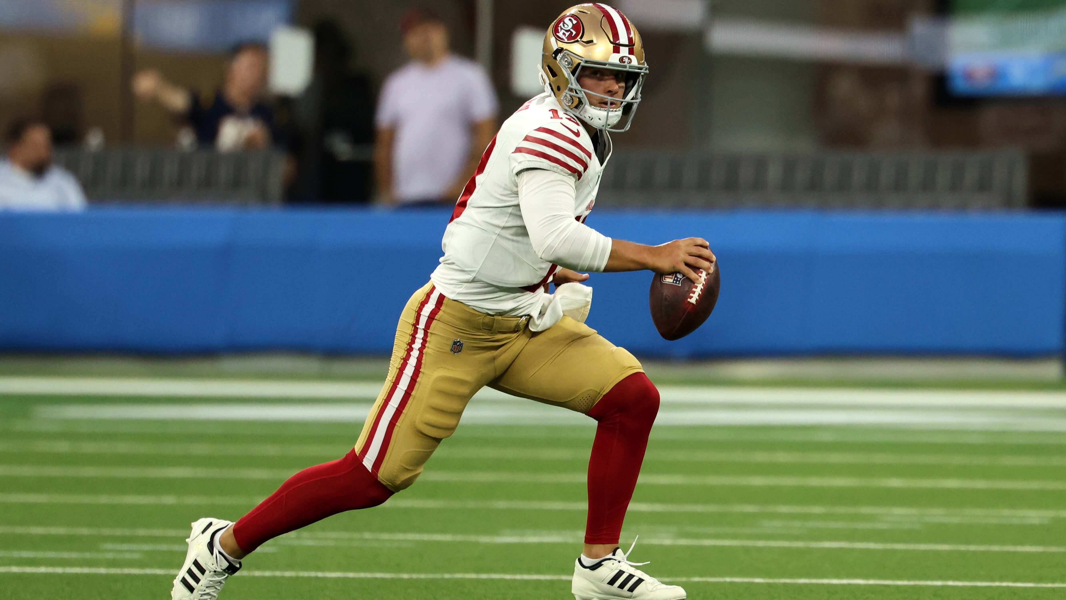 Brock Purdy NFL 49ers vs. Rams predictions.