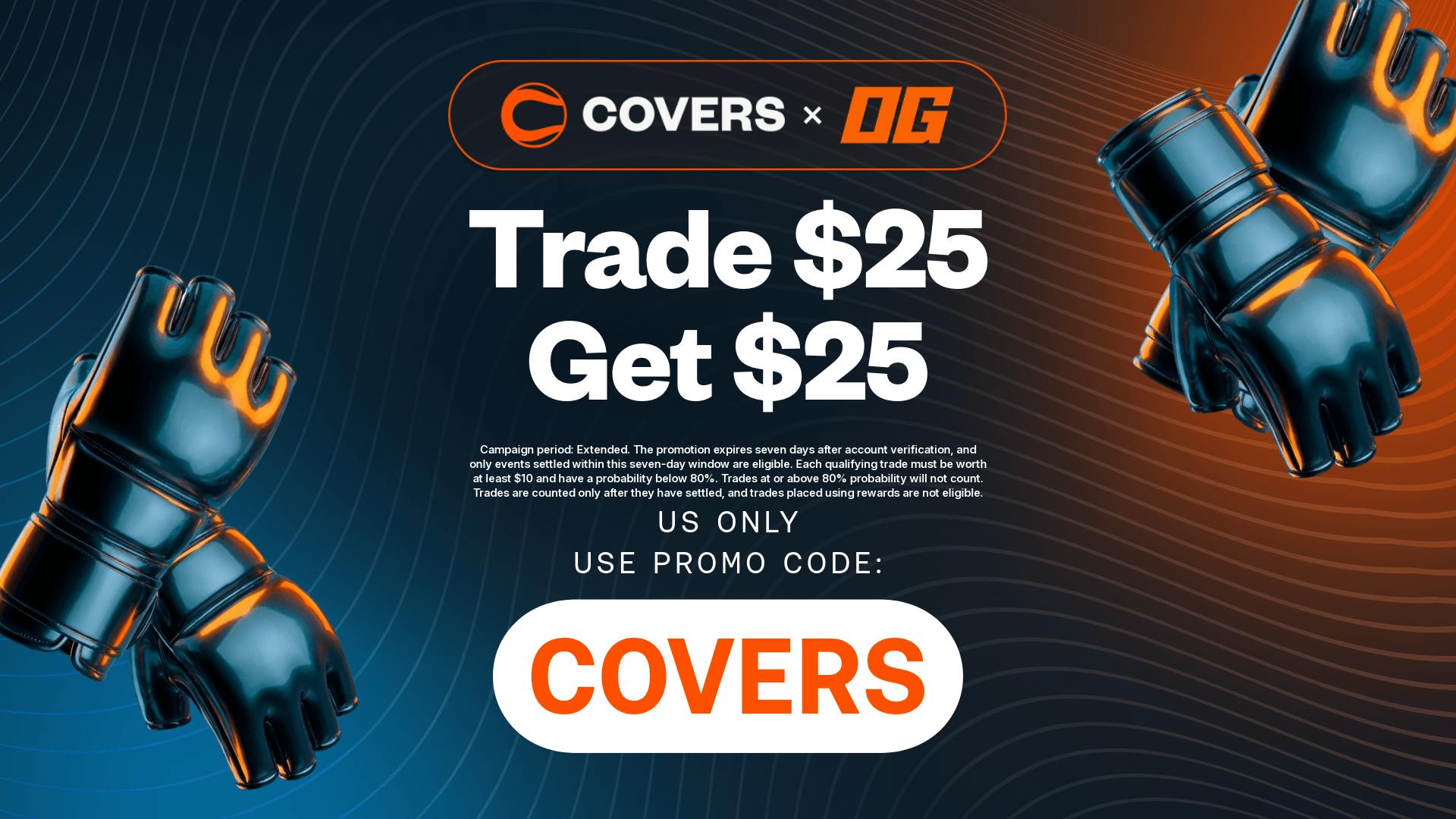 OG Promo Code COVERS: Get $25 Trading Bonus for Van vs. Pantoja, UFC 331 Prediction Markets