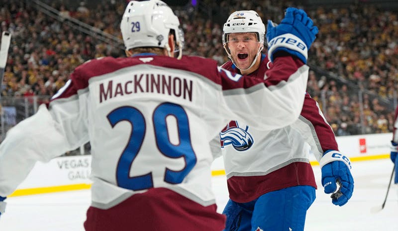 Nathan MacKinnon Mikko Rantanen Colorado Avalanche NHL