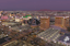 A general overall aerial view of the Luxor, Mandalay Bay, Excalibur and New York-New York and MGM Grand on the Las Vegas strip. Kirby Lee-Imagn Images