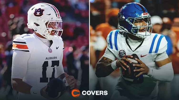 Auburn vs Ole Miss prediction. Byrum Brown, Trinidad Chambliss, NCAAF. 