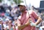 Scottie Scheffler plays a shot from the 12th tee during a practice round for the U.S. Open golf tournament at Oakmont Country Club.