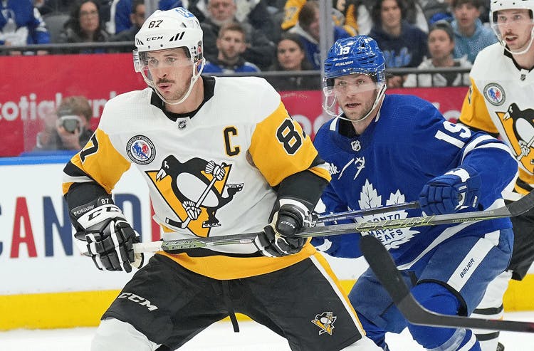 Sidney Crosby Pittsburgh Penguins Calle Jarnkrok Toronto Maple Leafs NHL