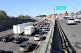 Southbound traffic on the New York State Thruway in Yonkers is at a crawl. Mark Vergari/The Journal News via Imagn Content Services, LLC