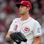 Cincinnati Reds pitcher Nick Lodolo (40) paces between batters in the first inning.