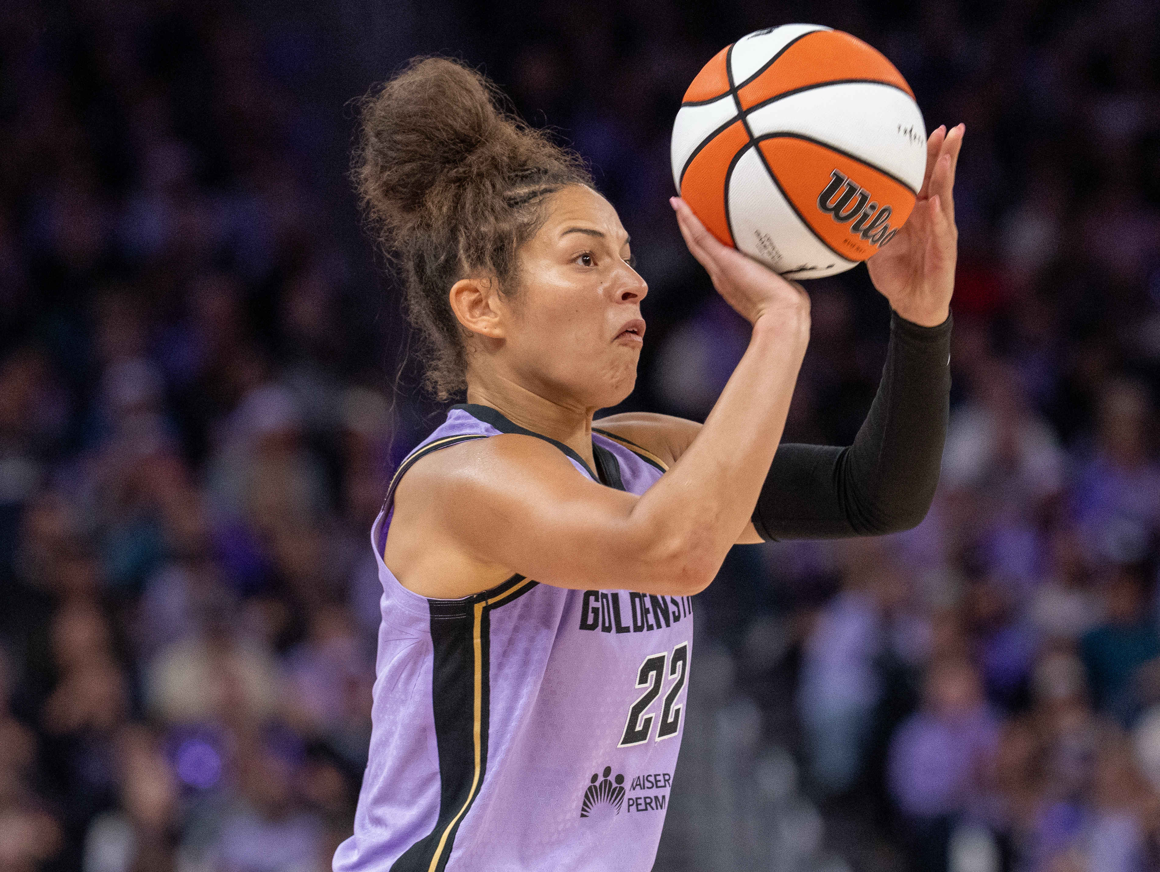 Veronica Burton of the Golden State Valkyries WNBA