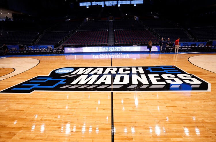 General view of the March madness logo.