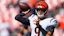 Cincinnati Bengals quarterback Joe Burrow (9) throws during warmups.