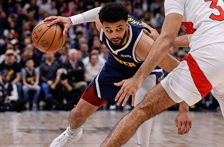 Denver Nuggets guard Jamal Murray in NBA action.