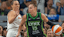 Minnesota Lynx forward Jessica Shepard (15) dribbles the ball as Phoenix Mercury forward Kathryn Westbeld (24) plays defense in the second half.