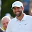 Scottie Scheffler laughs at a comment by Jack Nicklaus on hole No. 18 after the final round of the Memorial Tournament at Muirfield Village Golf Course on Sunday, June 1, 2025 in Dublin, Ohio.