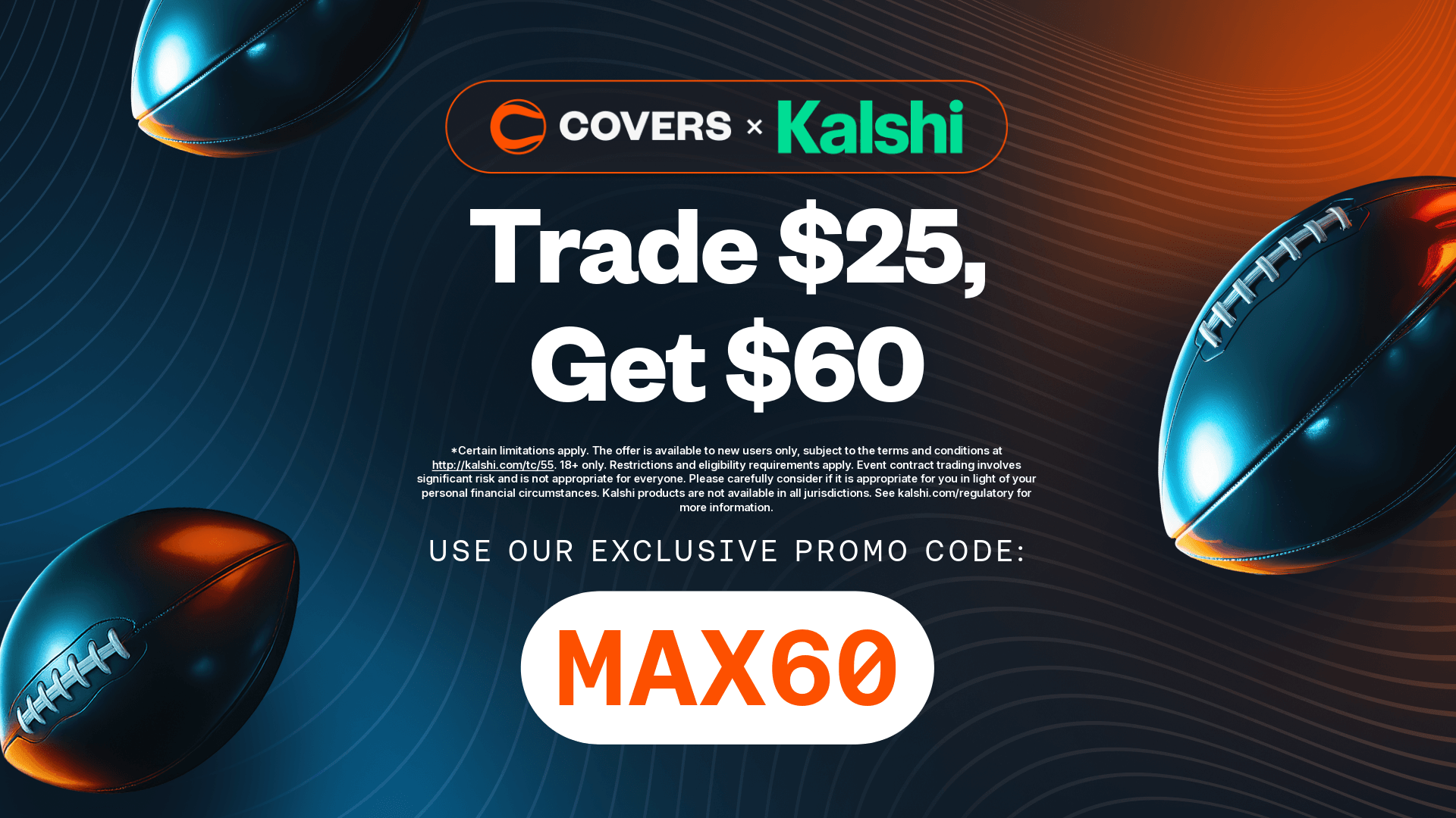 Kalshi Promo Code MAX60: Trade $25, Get $60 for Georgia vs. Alabama Prediction Markets