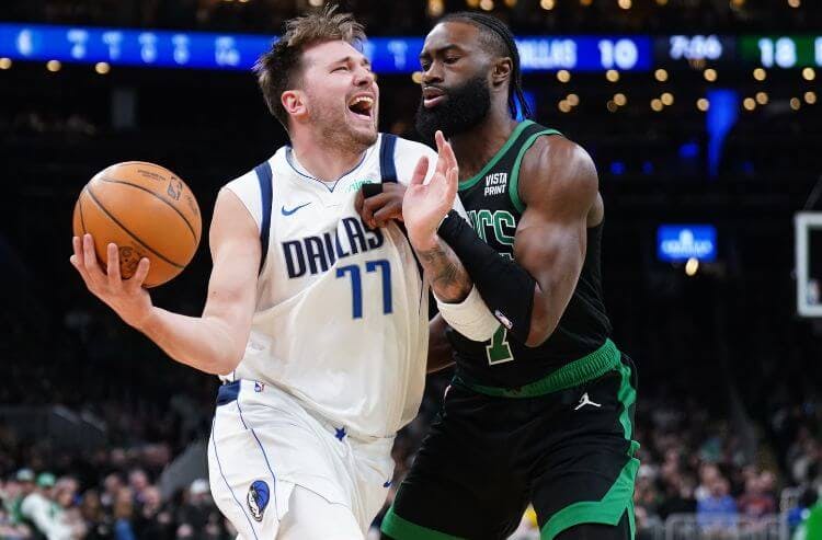 Luka Doncic Al Horford Dallas Mavericks vs Boston Celtics NBA