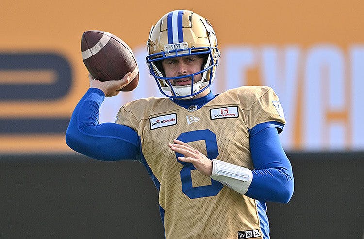 Zach Collaros Winnipeg Blue Bombers CFL