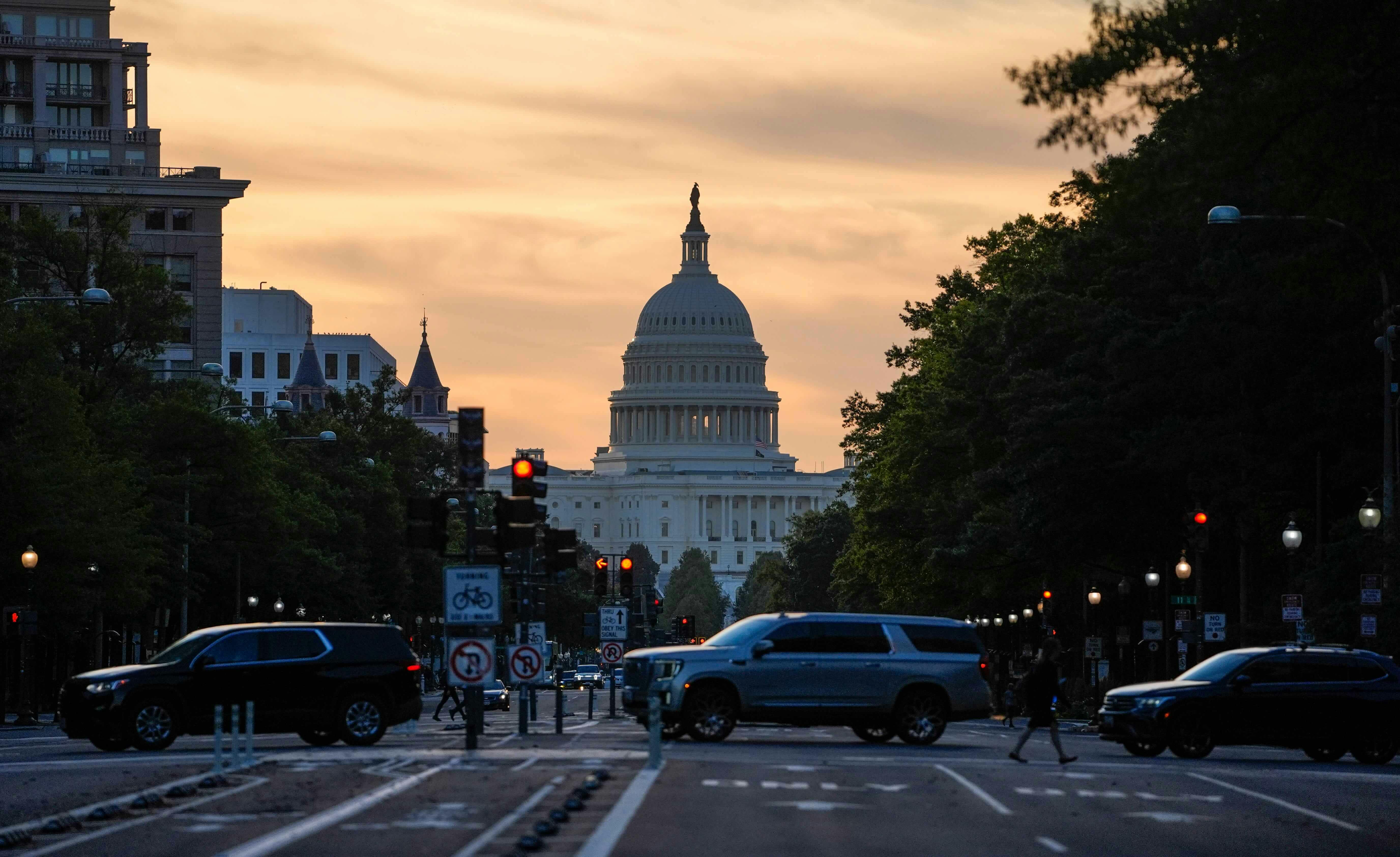 The United States Capitol seen on the morning of the first day of the federal government shutdown on Oct.1, 2025 after President Donald Trump and congressional leaders failed to reach a funding compromise. Jack Gruber / USA TODAY NETWORK via Imagn Images