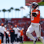 Denver Broncos quarterback Bo Nix (10)score a touchdown against the Tampa Bay Buccaneers.