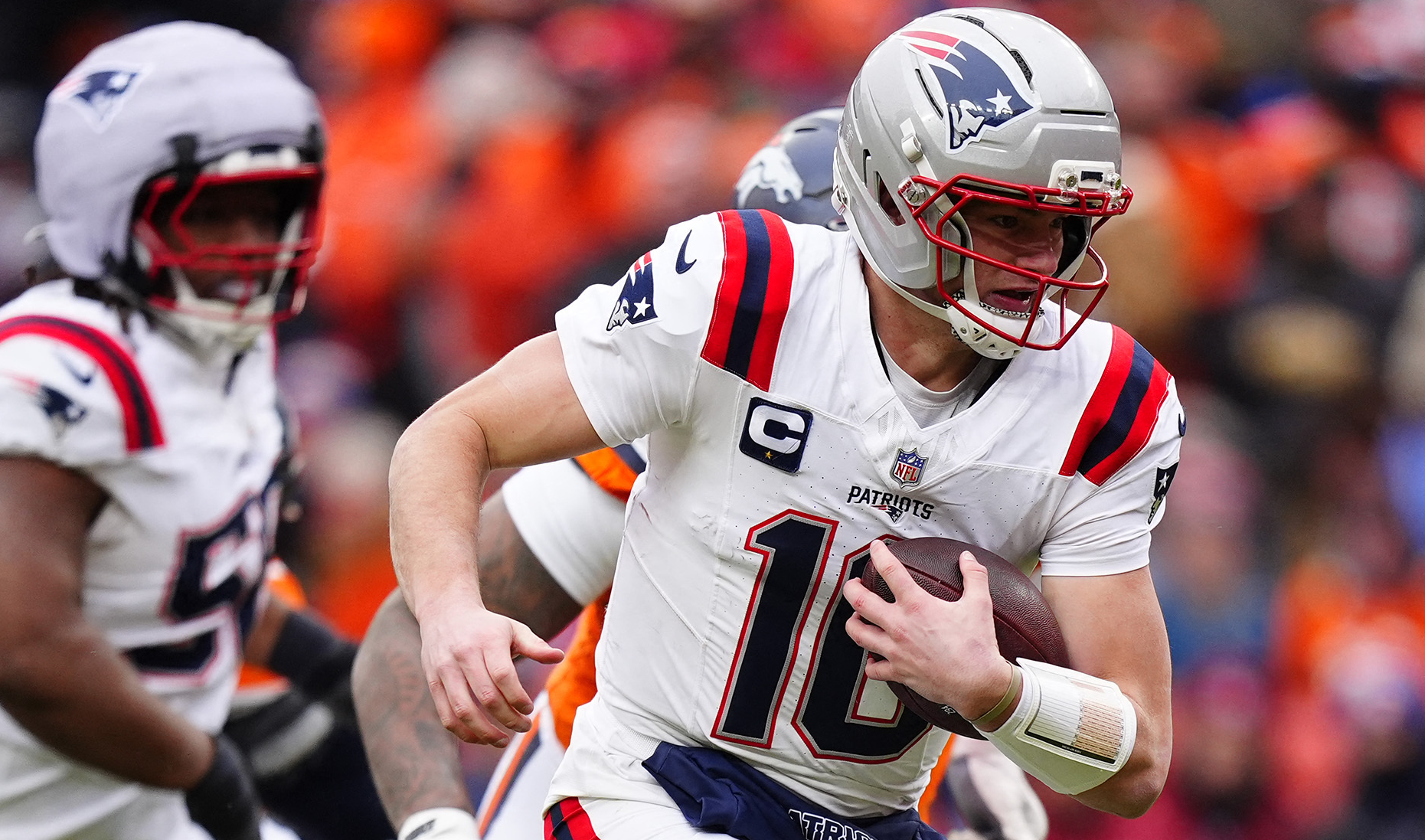 Drake Maye of the New England Patriots NFL