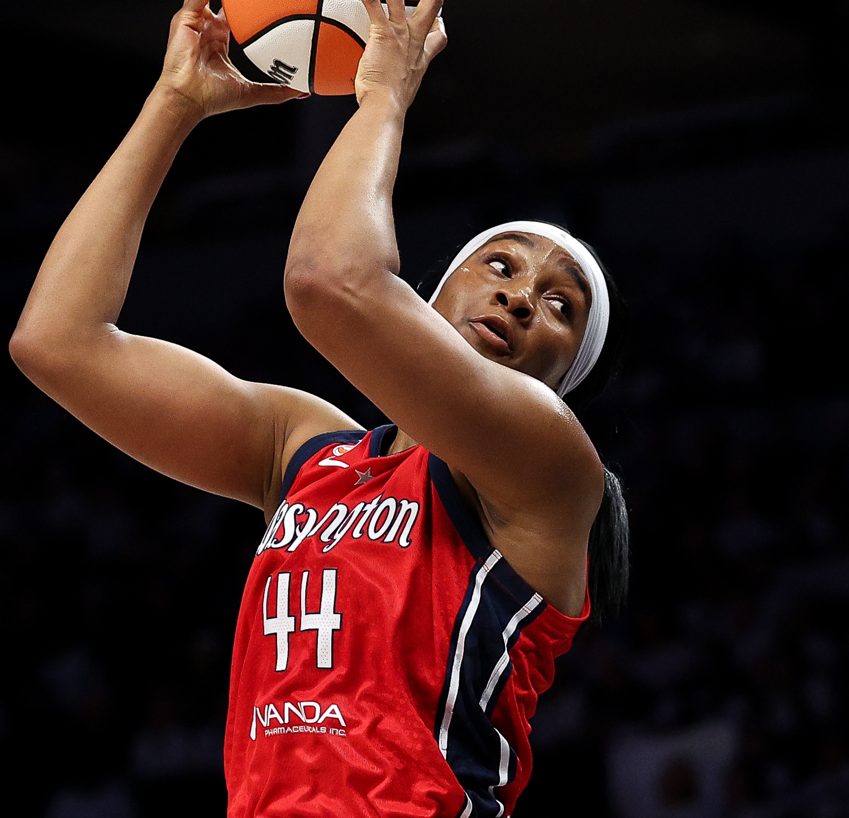Kiki Iriafen of the Washington Mystics WNBA
