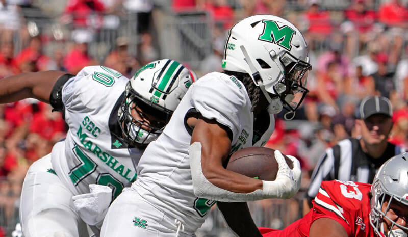 A.J. Turner of the Marshall Thundering Herd