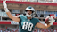 Philadelphia Eagles tight end Dallas Goedert (88) celebrates a touchdown in the second quarter against the Tampa Bay Buccaneers at Raymond James Stadium.