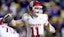 Oklahoma Sooners quarterback Jackson Arnold (11) passes against the LSU Tigers.