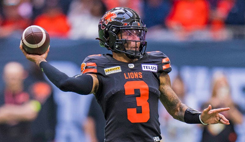 Vernon Adams Jr. BC Lions CFL