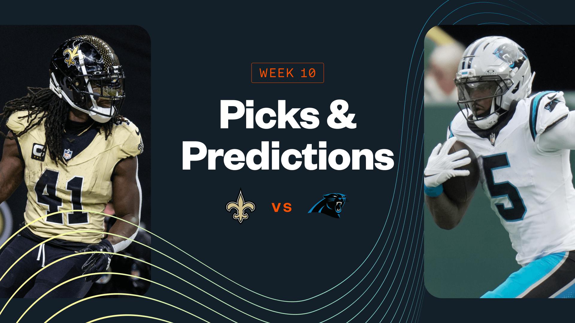 Saints vs Panthers Predictions, Picks & Best Bets for Today's NFL Week 10 Game