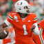 Cam Ward Miami Hurricanes NCAA College Football