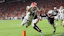 Georgia Bulldogs quarterback Gunner Stockton (14) dives for the end zone.