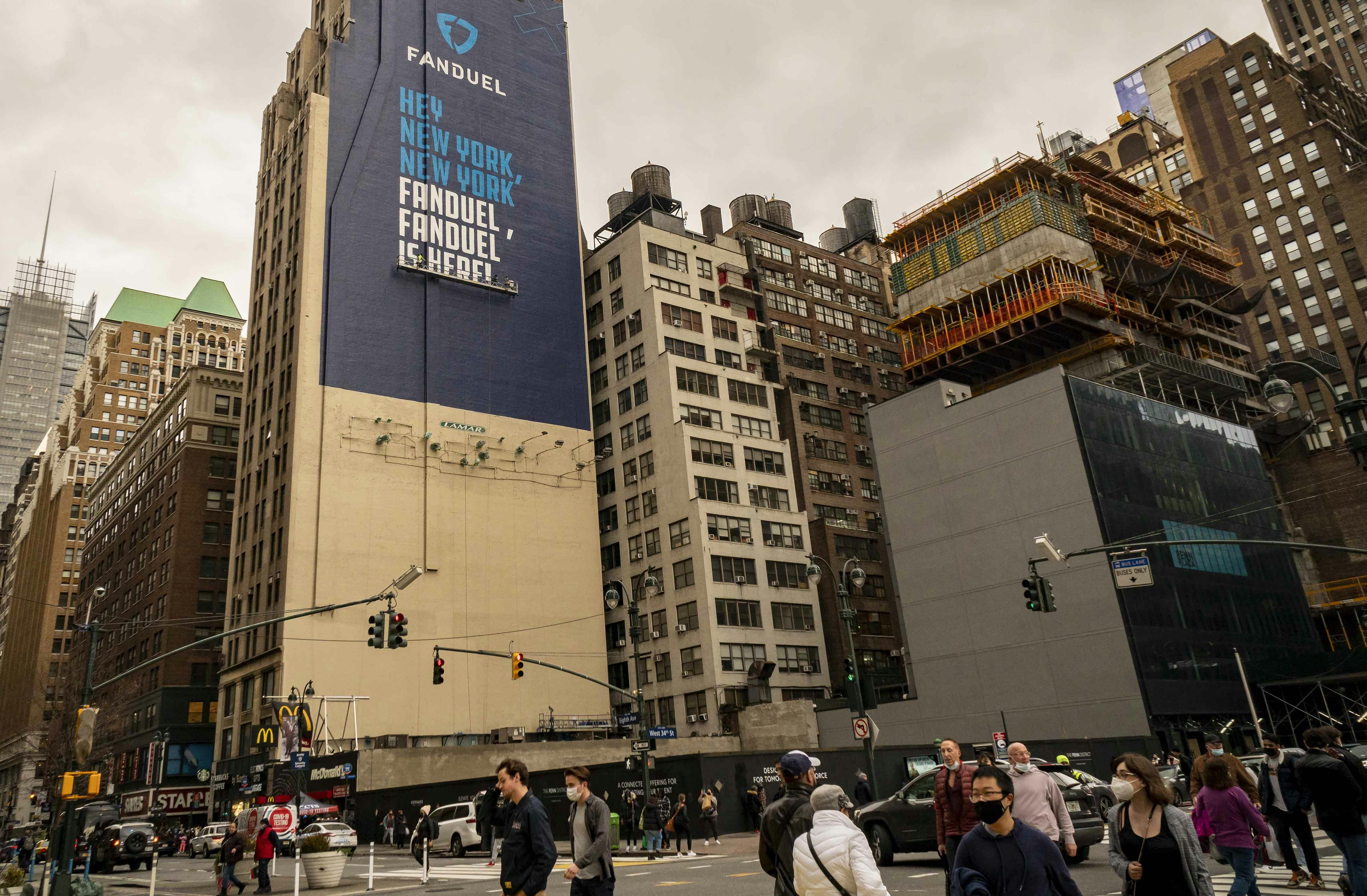 FanDuel ad in New York City