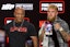 Mike Tyson and Jake Paul face off at boxing fight press conference at Fanatics Fest NYC 2024 at Javits Center in New York, NY on August 18, 2024. (Photo by Efren Landaos/ Sipa USA)