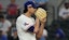 Texas Rangers pitcher Jacob deGrom (48) looks in for the sign during the fourth inning.