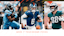 NFL stars Rico Dowdle, Jaxson Dart, and Dallas Goedert. 