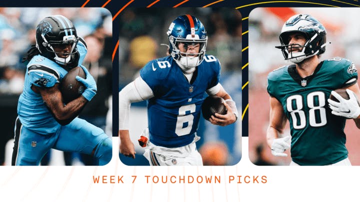 NFL Anytime Touchdown Picks, TD Bets & Week 7 TD Parlay