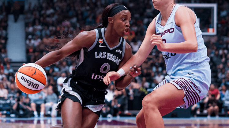 Las Vegas Aces guard Jackie Young WNBA