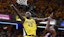 Indiana Pacers forward Pascal Siakam (43) shoots the ball against New York Knicks.
