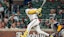 Atlanta Braves outfielder Jurickson Profar (7) hits a home run.
